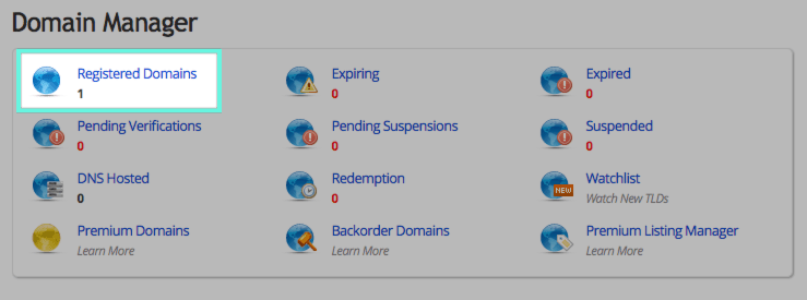 ENOM Registered Domains
