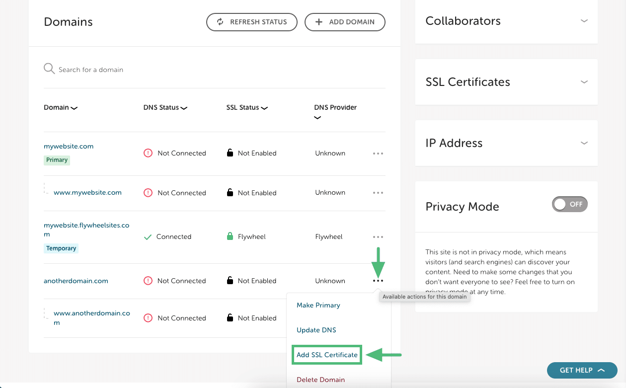 Add SSL on secondary domain