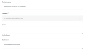 Set up a redirect for your entire site to a new URL.