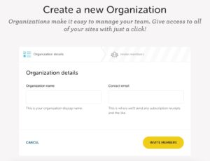 Start a new organization.